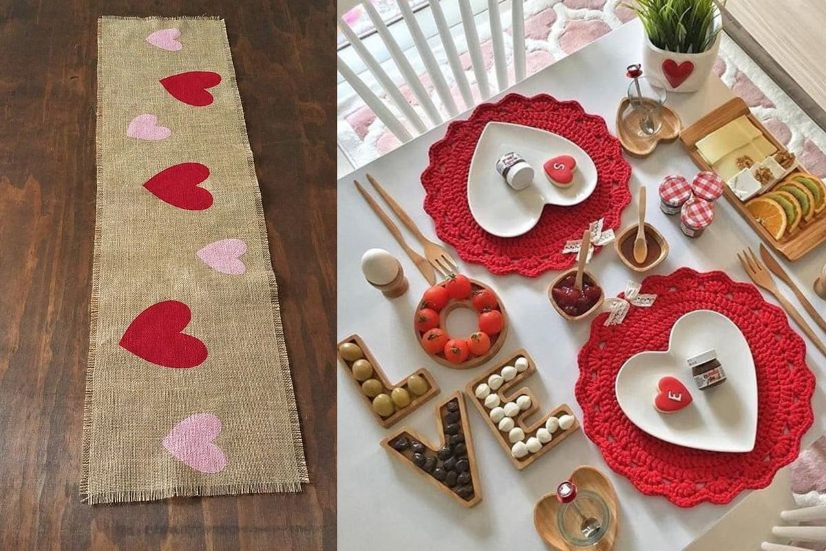 cena san valentino in casa tavola per san valentino