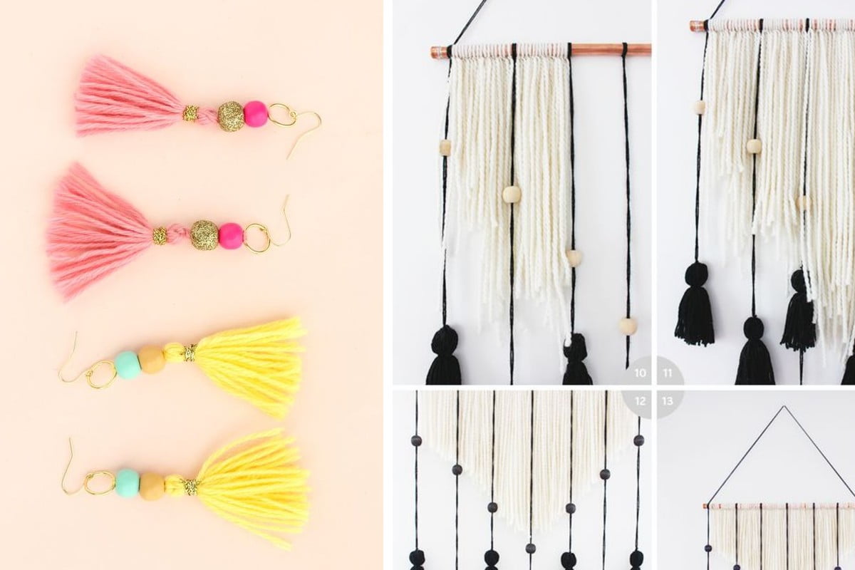 lavoretti creativi con le nappine lavoretti con nappe