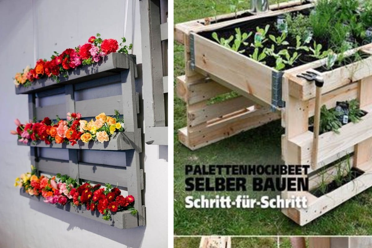 mini giardino con i pallet mini giardino pallet