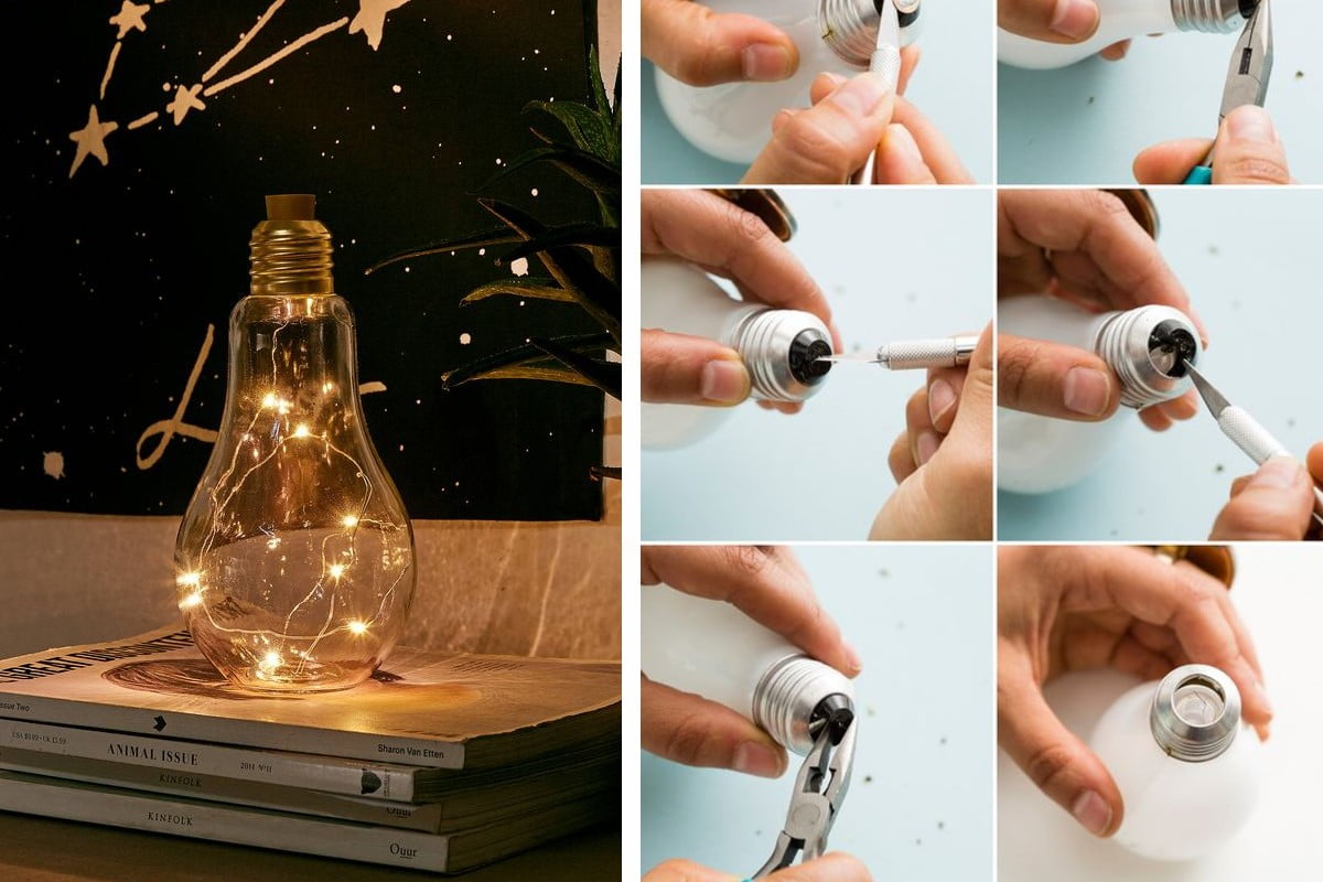 riciclare lampadine vecchie tanti lavoretti riciclo vecchie lampadine