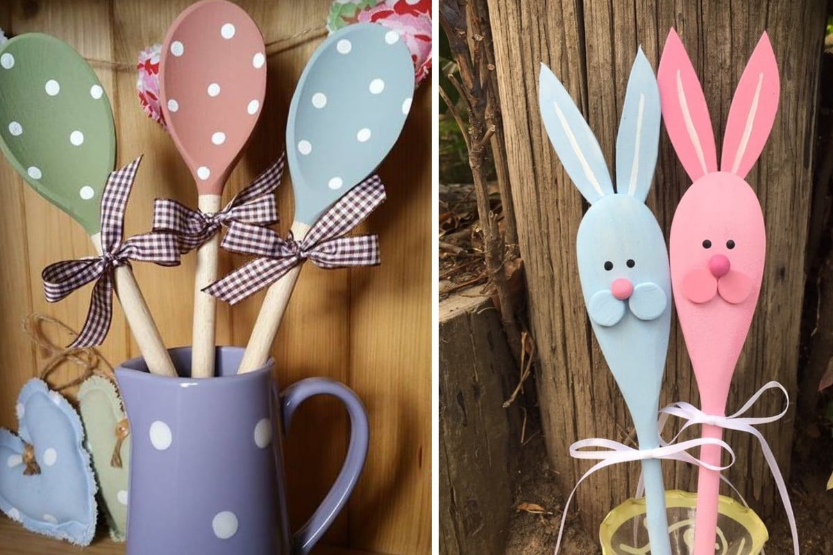 riciclare mestolo di legno tante riciclo mestoli di legno