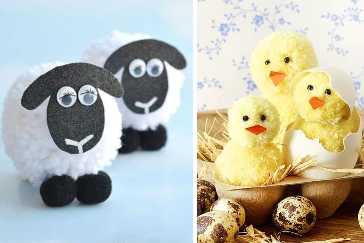 riciclare scampoli di lana ispirazioni scampoli di lana per pasqua