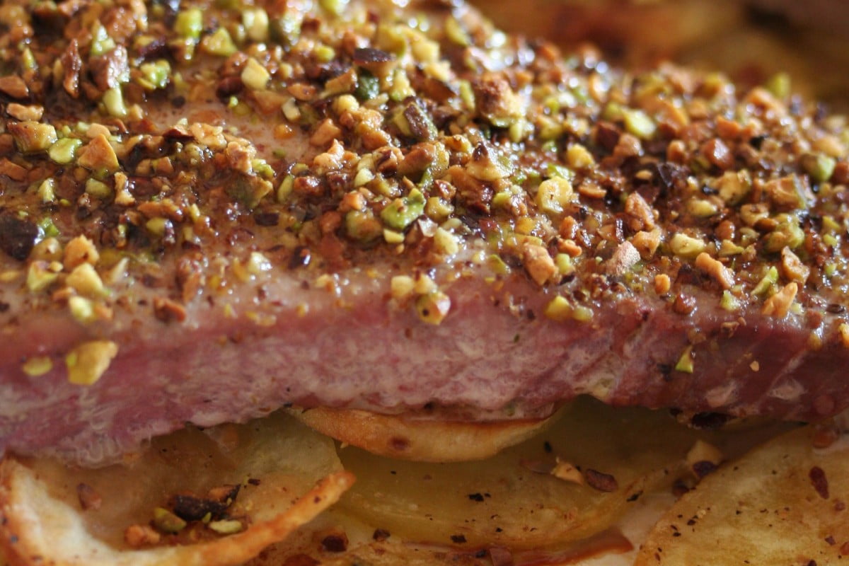 tonno in crosta di pistacchi tonno in crosta di pistacchi