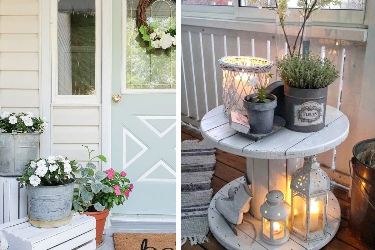 decorare portico rustic chic tante decorare il portico