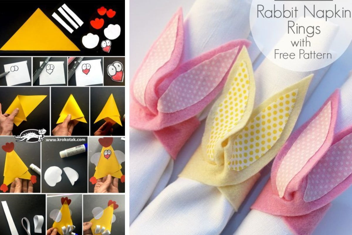 decorazioni per la pasqua fai riciclo scampoli e srofinacci