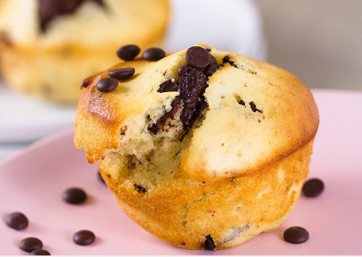 muffin alla banana con gocce muffin alla banana