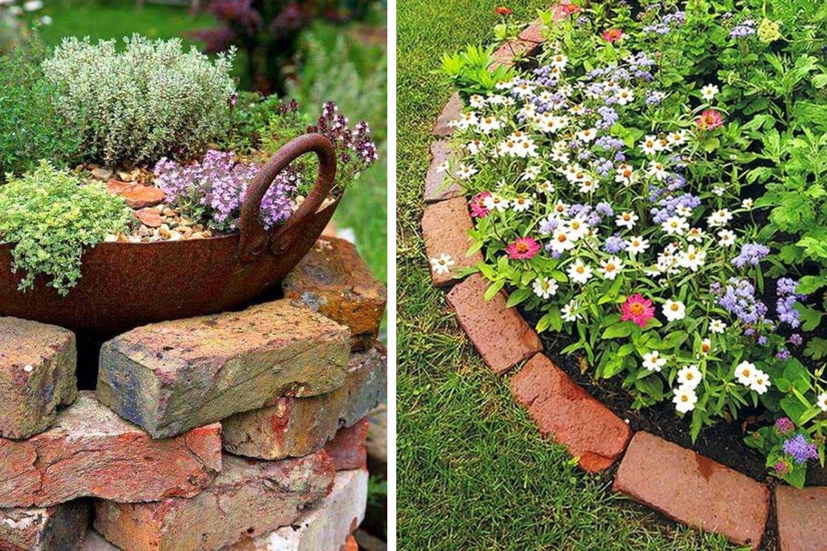 realizzare aiuole con mattoni ispirazioni aiuole con mattoni