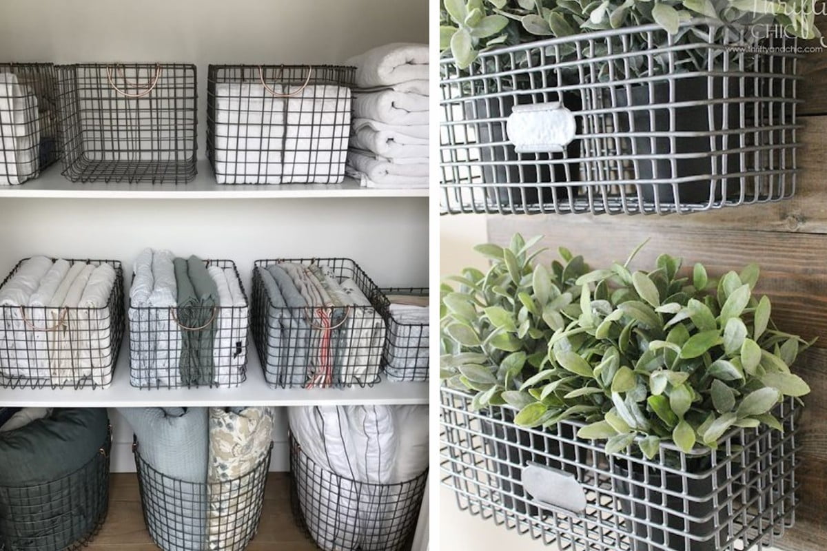 come usare i cesti in cesti in ferro