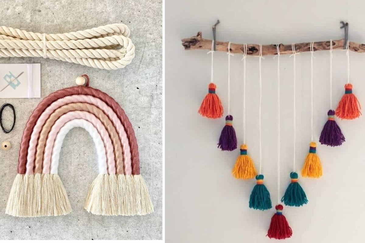 lavoretti con fili di lana lavoretti lana