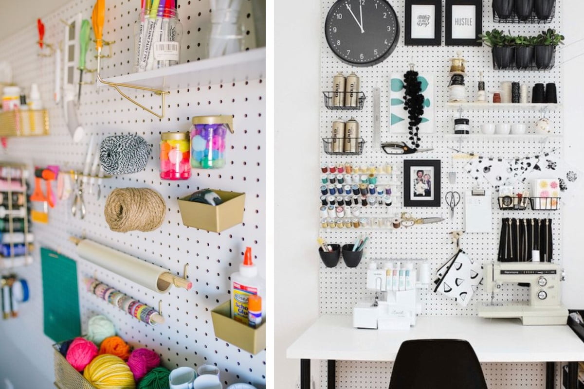 realizzare pegboard con il fai pannelli forati 1