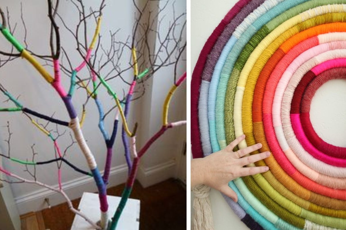 decorazioni casa yarn bombing fai decorazioni lana