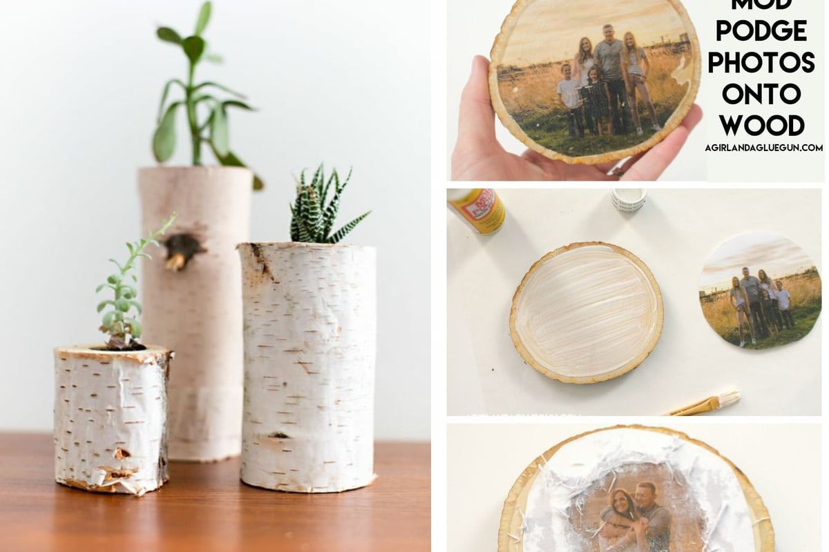 decorazioni rustiche con tronchetti di decorazioni con tronchi