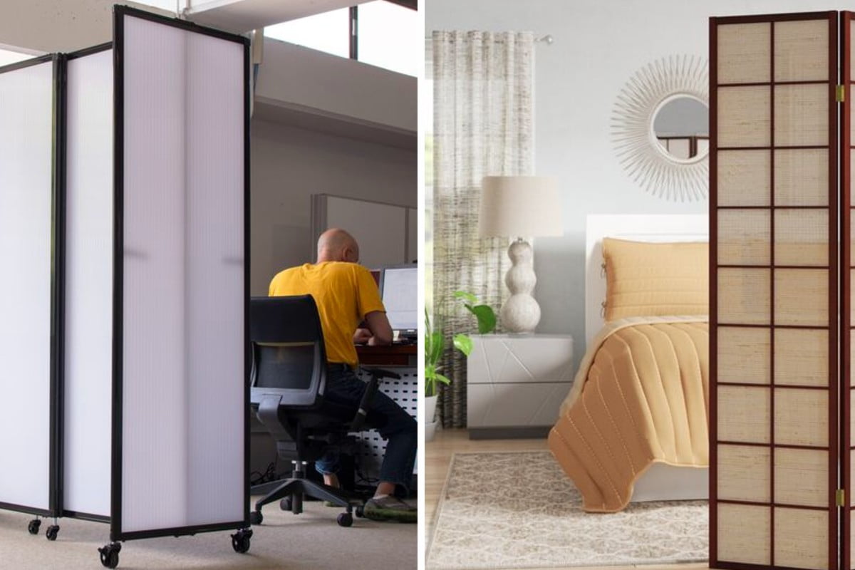 utilizzare il paravento per organizzare separare gli ambienti con il paravento