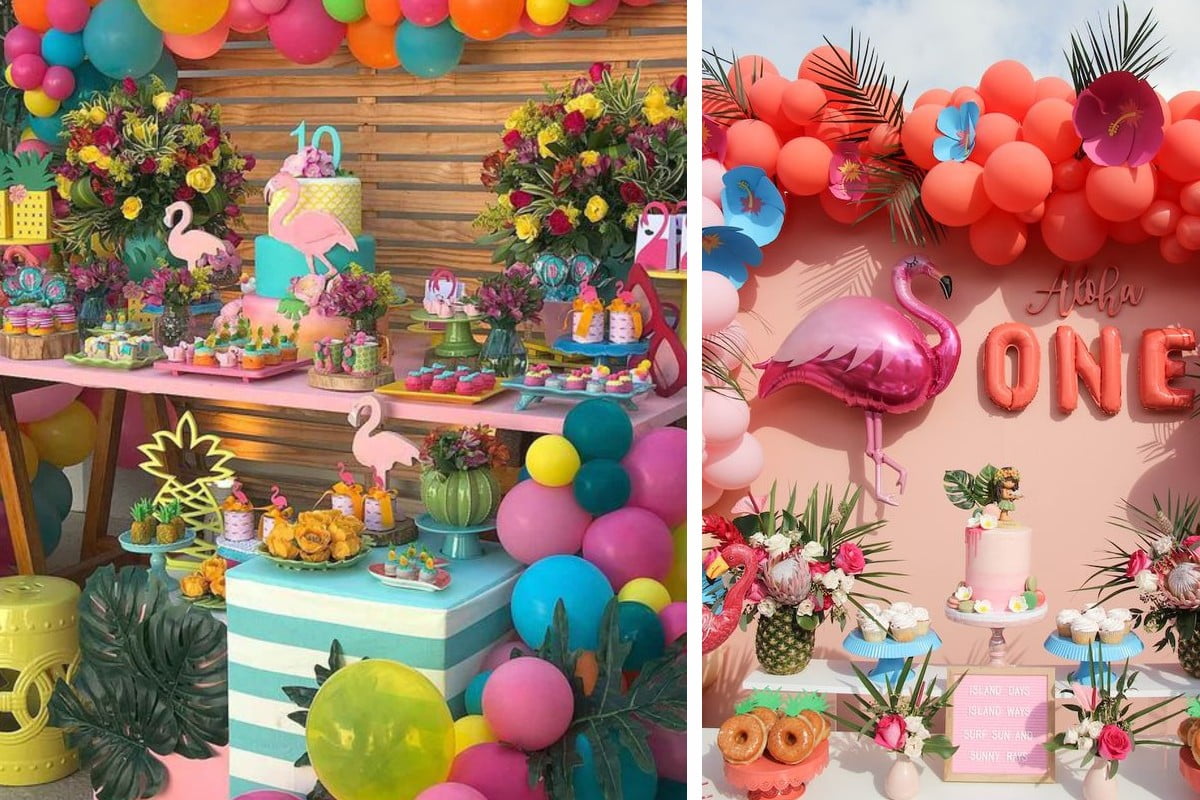 decorazioni tropicali per una festa idee party estivi