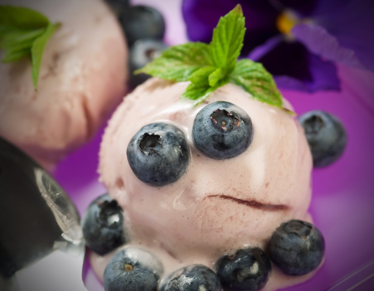 il crema gelato ai mirtilli AdobeStock 52840505