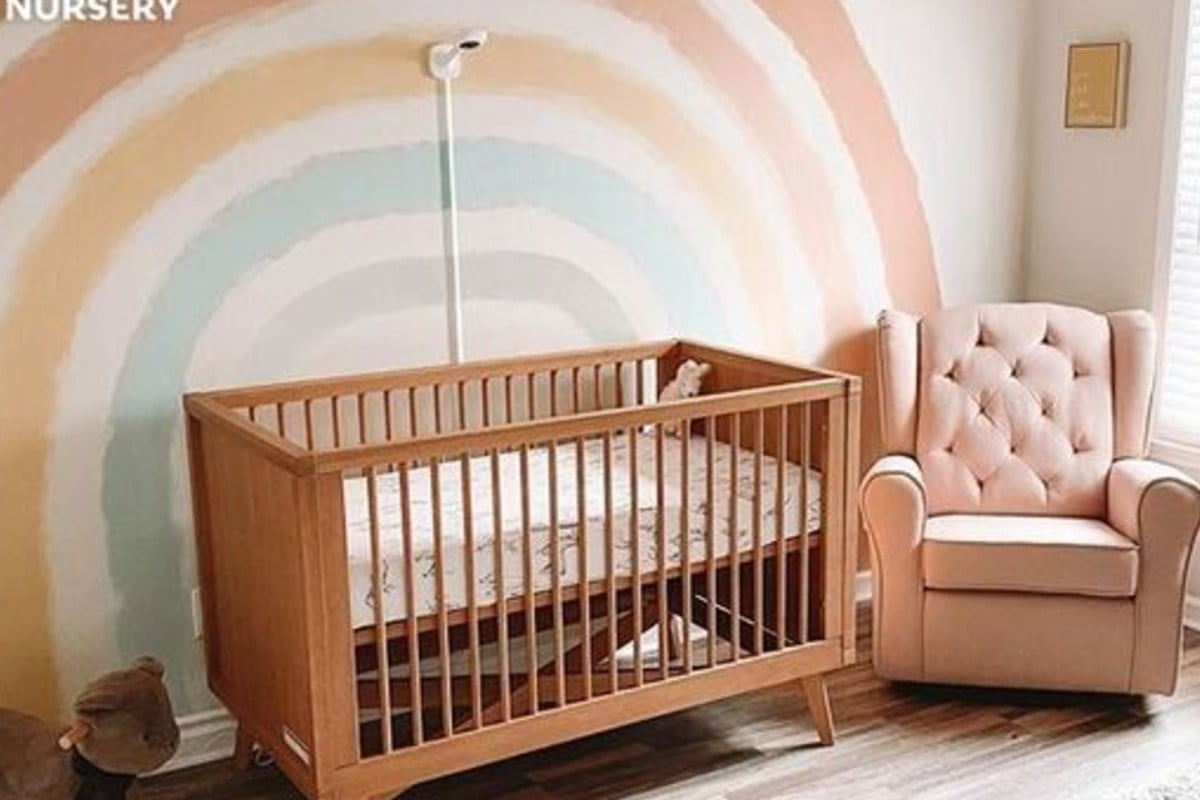 parete in stile boho per camerette per neonati