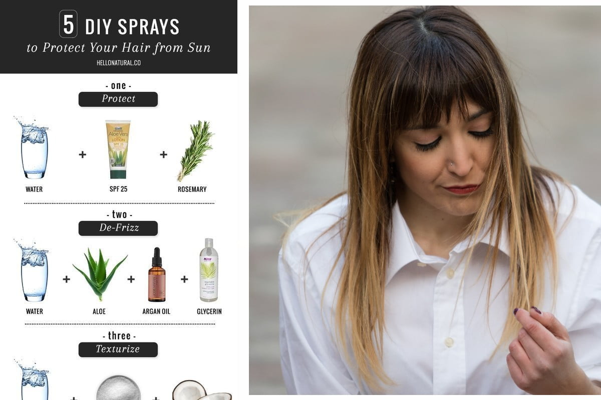 proteggere i capelli fai da spray per capelli