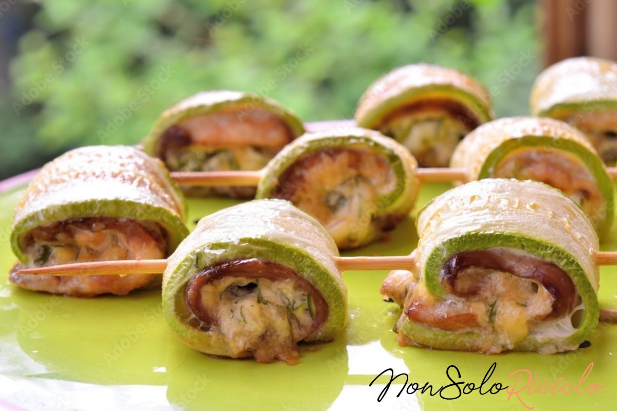 rotolini di zucchine pronti in 1