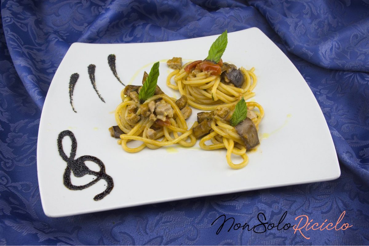 spaghetti tonno e melanzane il 3