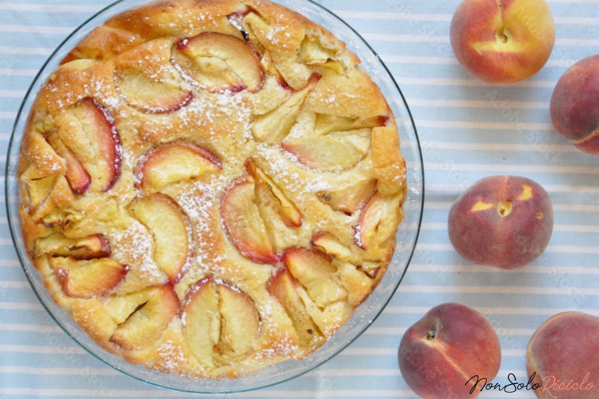 torta di pesche soffice fresca 5
