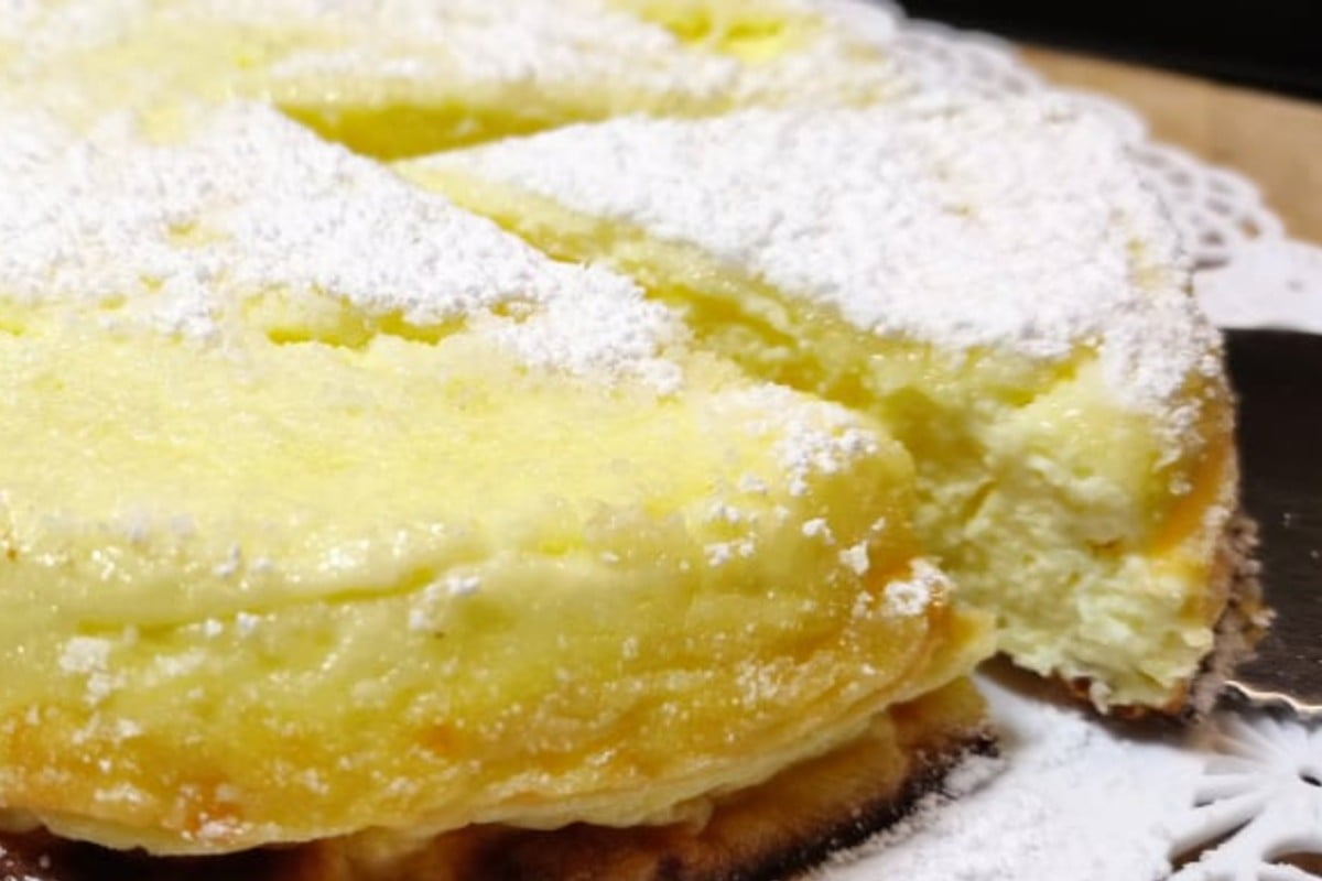 formaggio uova e cioccolato bianco torta giapponese