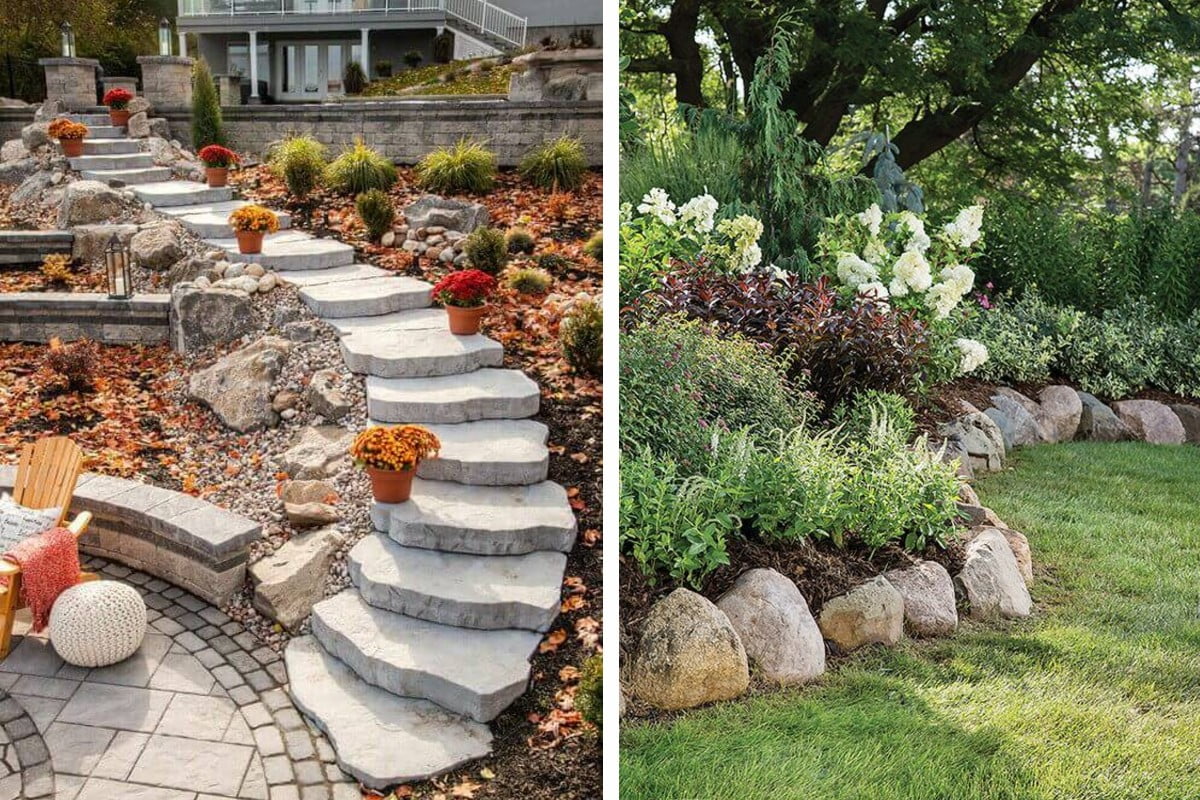 giardini meravigliosi con idee in giardini in pietra