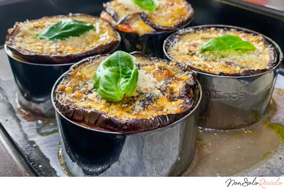 millefoglie melanzana e salmone melanzane