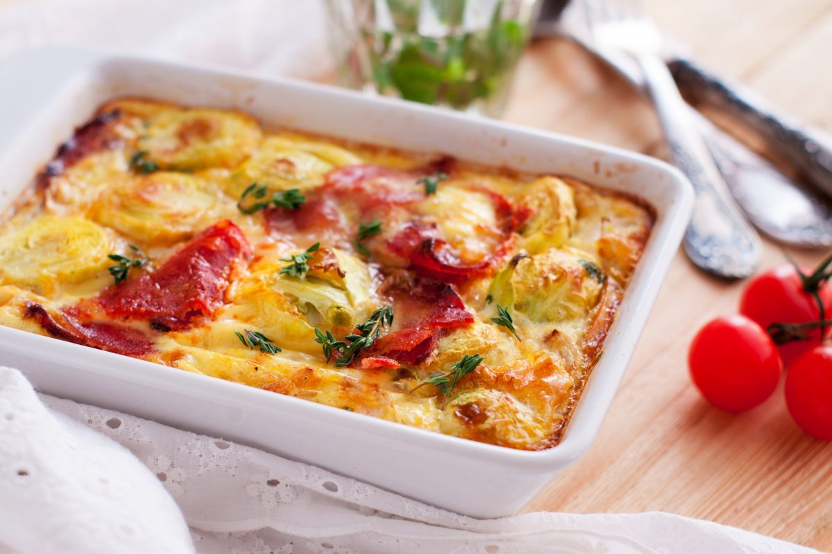 sformato con cavolini di bruxelles AdobeStock 204377813