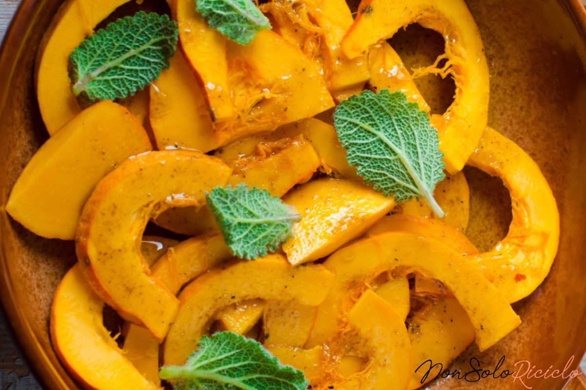 zucca alla siciliana in agrodolce 3