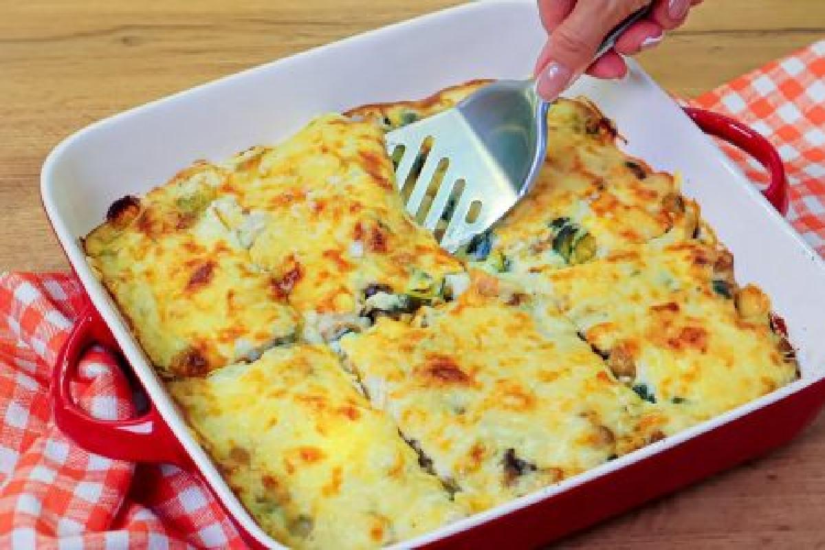 zucchine e funghi in teglia ricetta di zucchine e funghi 450x300 1