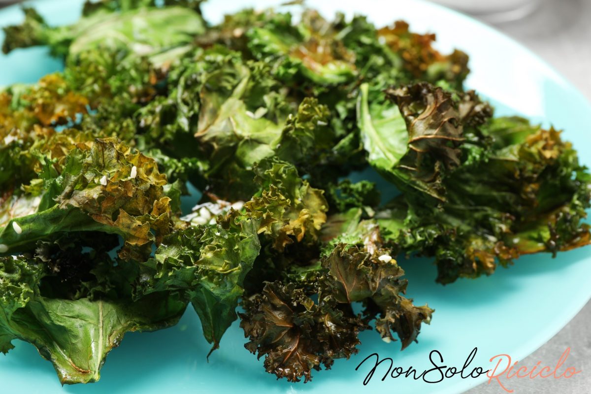 chips di cavolo verza unaperitivo 3