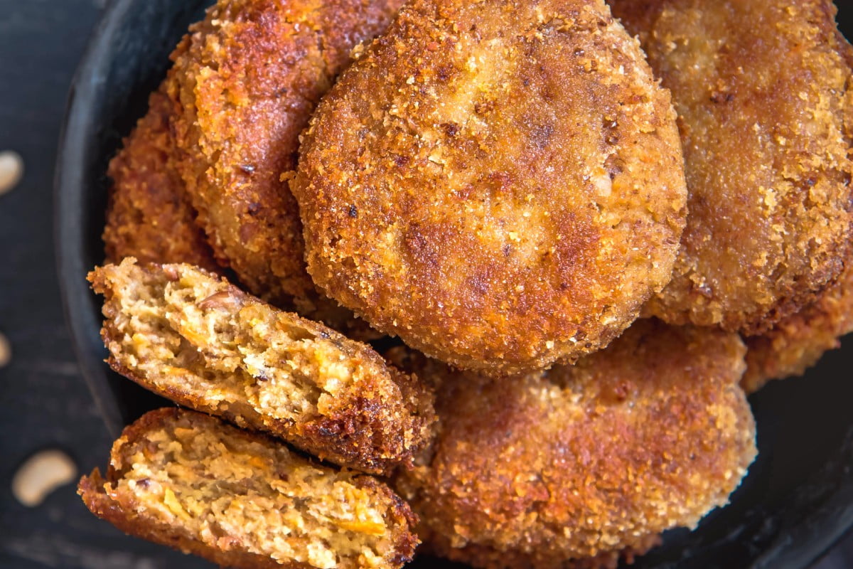 cotolette di ceci vegane e cotolette di ceci