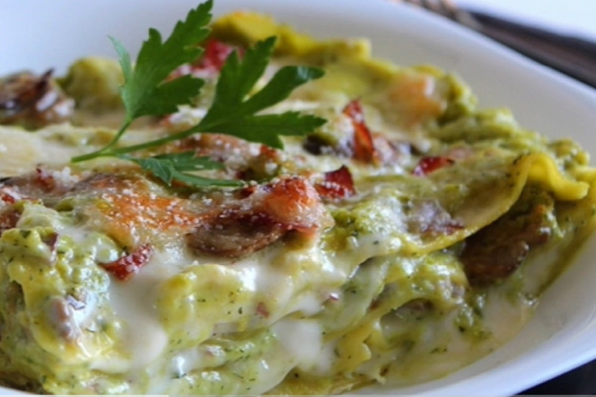 lasagna con crema di zucchine lasagna crema di zucchine