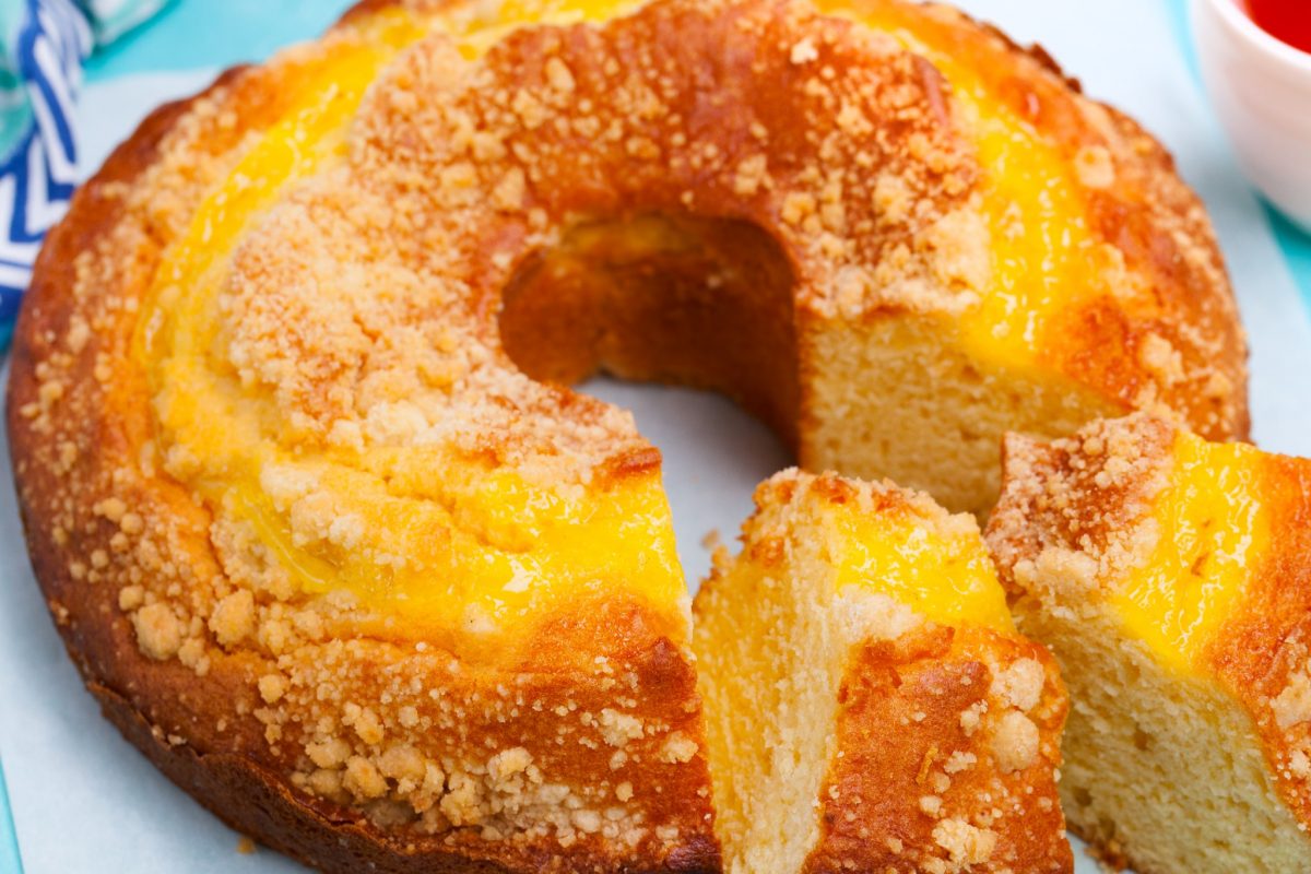 ciambellone frullato ricotta e marmellata 2