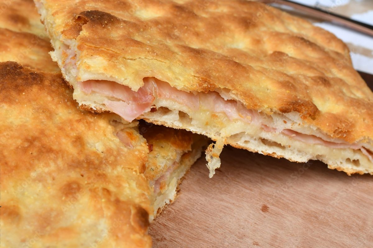 focaccia al cucchiaio farcita con 3