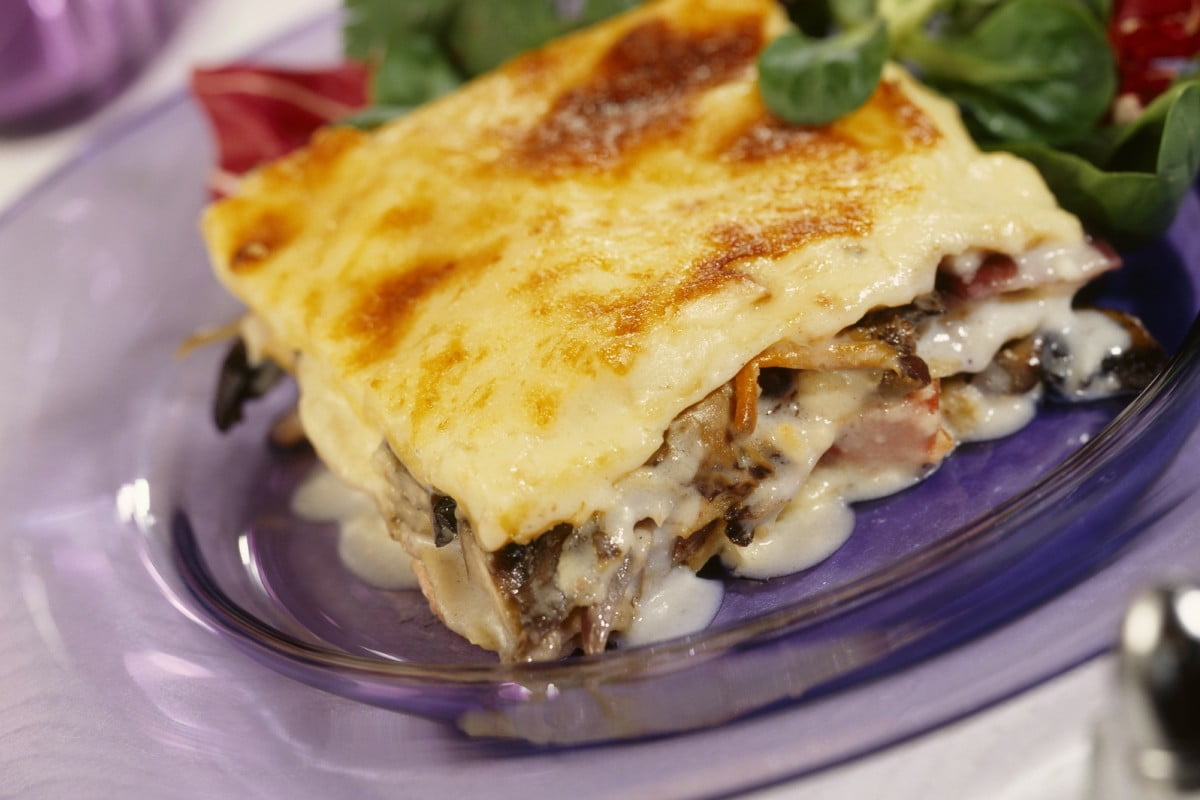 lasagna veloce con i funghi lasagna ai funghi porcini