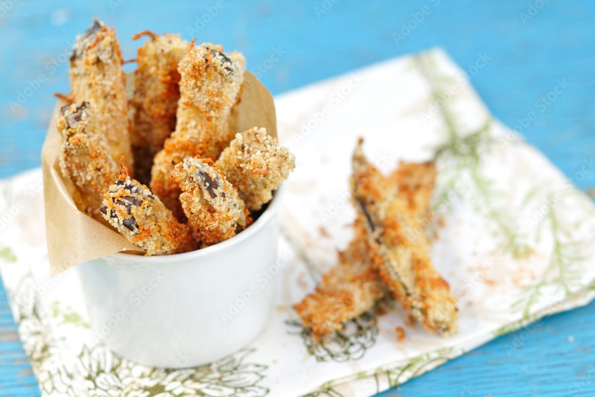 melanzane croccanti con salsa di 1 1