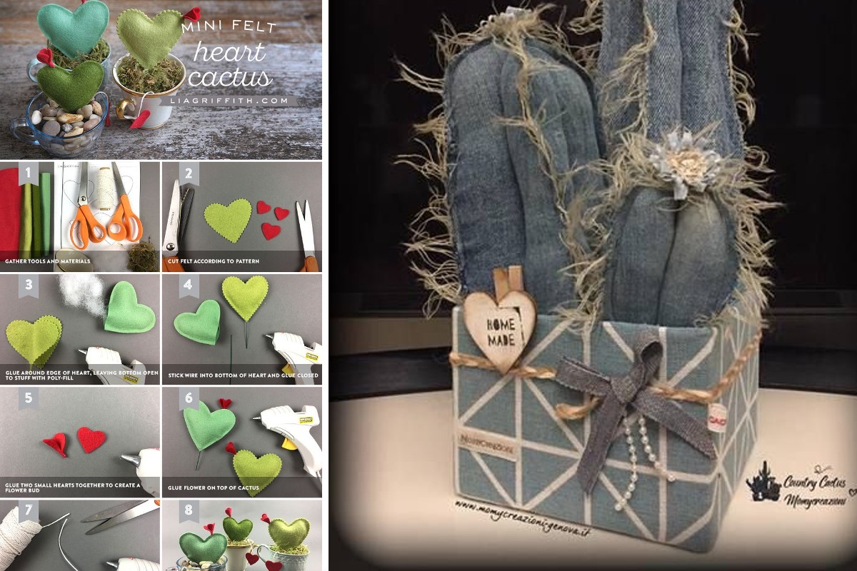 20 cactus e piante finte cactus fai da te