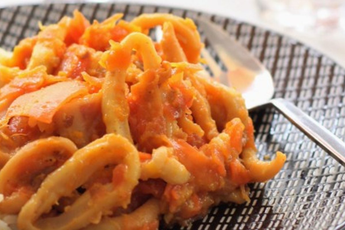 anelli di calamari con carote 1