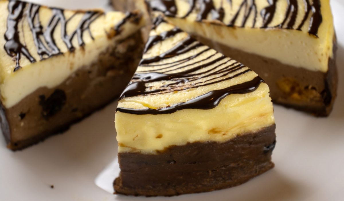 brownie cheesecake al caffe cheese