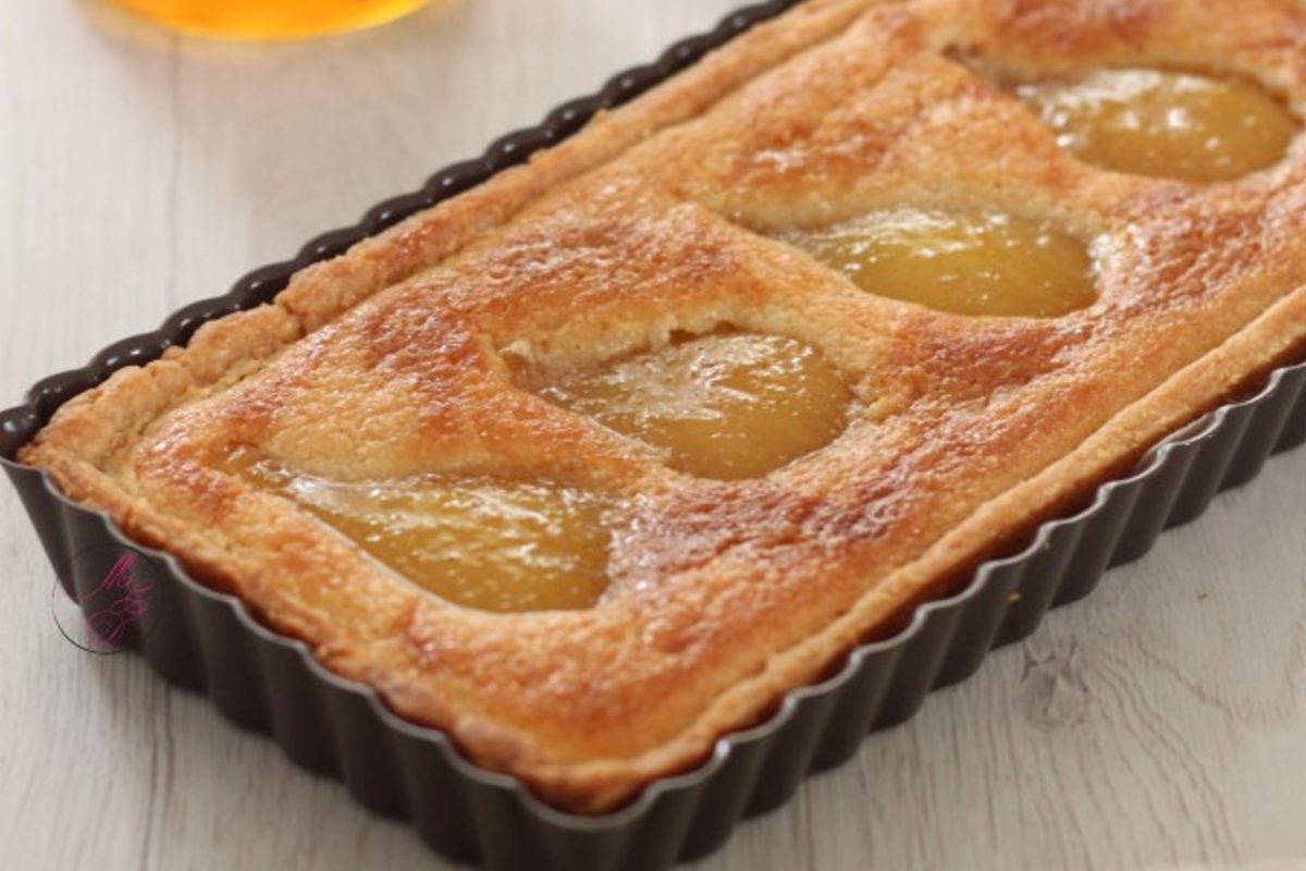 crostata bourdaloue mandorle e pere 2