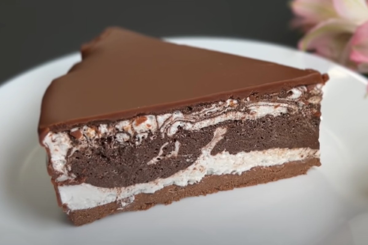 torta cremosa in 5 minuti torta al cioccolato senza cottura 2