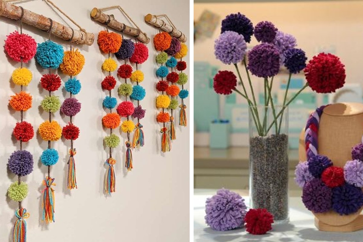 avanzi di lana ecco come pon pon 1