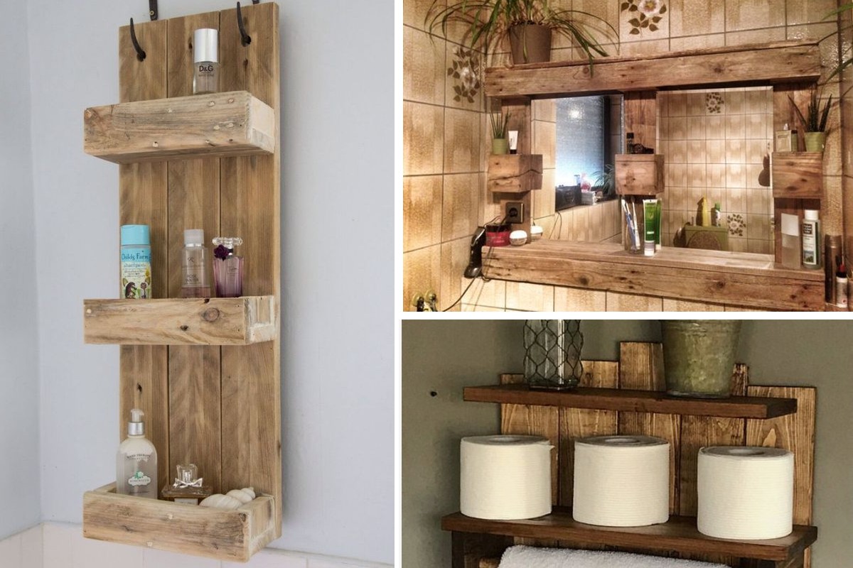 bellissime idee di riciclo del arredo bagno con bancali
