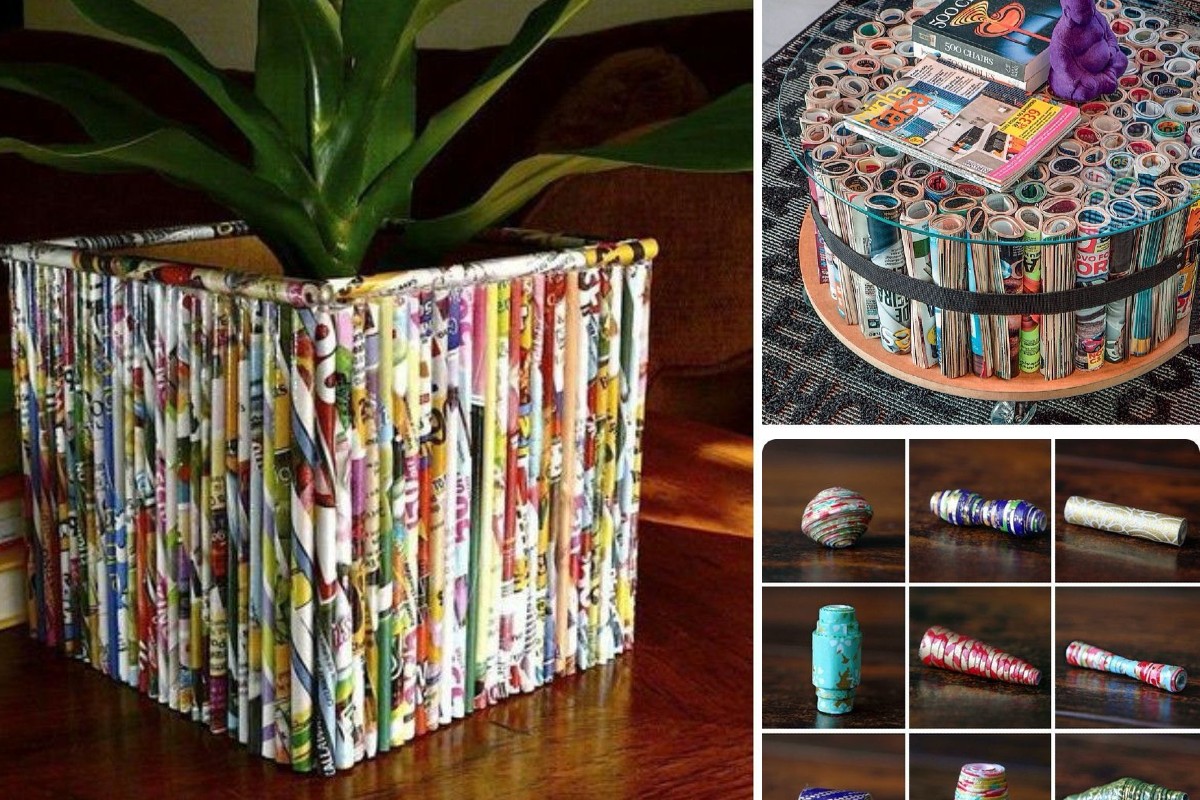 come riutilizzare delle vecchie riviste riciclo riviste 1