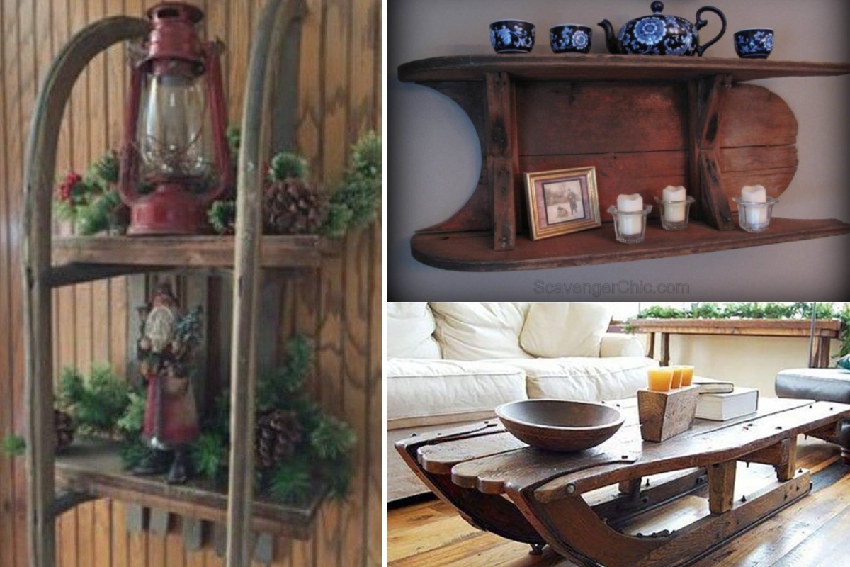 hai una vecchia slitta di vecchia slitta