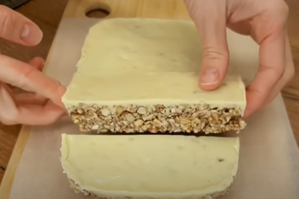 dessert in 5 minuti barrette proteiche al cioccolato bianco