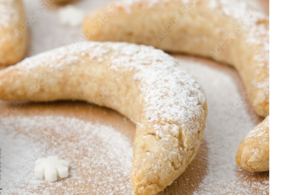 mezzelune alla vaniglia glassate allarancia 3