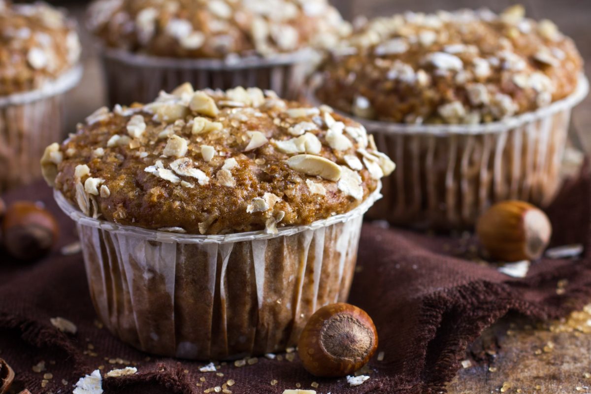 muffin alle nocciole con cuore 3
