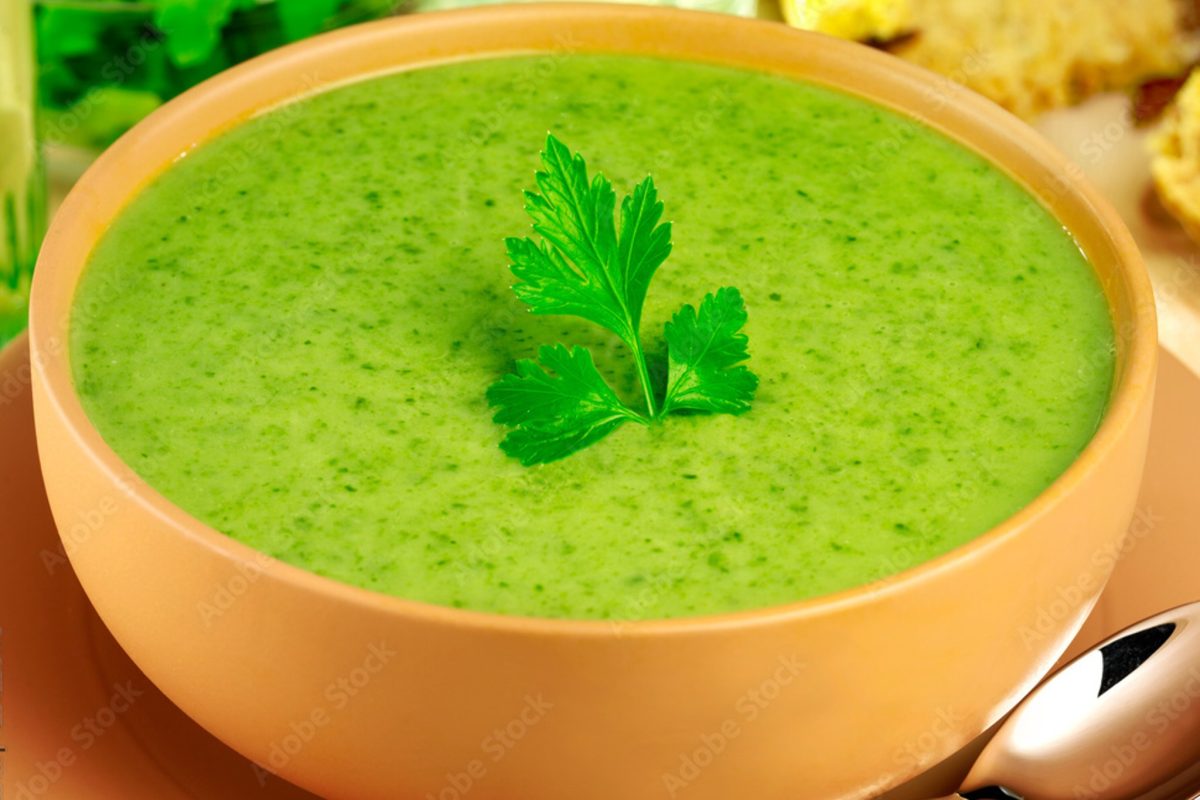 zuppa di primavera con crescione 1